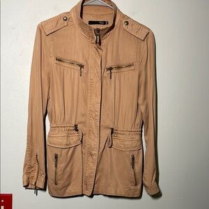 Max jeans tan Women's utility Jacket XS